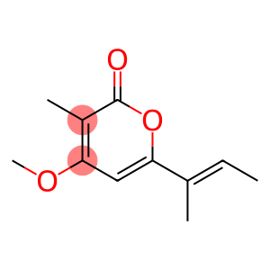 4-Methoxy-3-methyl-6-[(E)-1-methyl-1-propenyl]-2H-pyran-2-one
