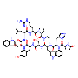 5-oxo-L-prolyl-L-histidyl-L-tryptophyl-L-seryl-L-tyrosyl-D-tryptophyl-L-leucyl-L-arginyl-N-ethyl-L-prolinamide acetate