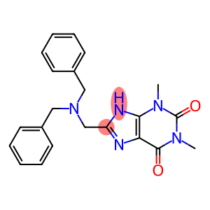 8-[(Dibenzylamino)-methyl]-1,3-dimethyl-3,7-dihydro-purine-2,6-dione