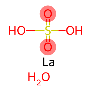 lanthanum(iii) sulfate hydrate, reacton