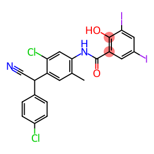 N-[5-氯-4-(4-氯-Α-氰基苄基)-2-甲基苯基]-2-羟基-3,5-二碘苯甲酰胺