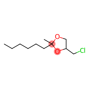 4-(chloromethyl)-2-hexyl-2-methyl-1,3-dioxolane