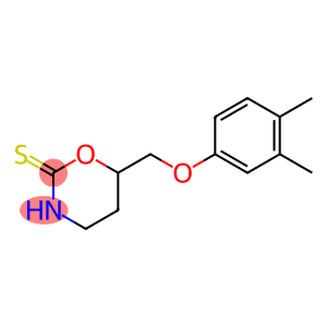 2H-1,3-Oxazine-2-thione, 6-[(3,4-dimethylphenoxy)methyl]tetrahydro-