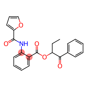 1-benzoylpropyl 2-(2-furoylamino)benzoate