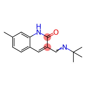 2(1H)-Quinolinone,3-[[(1,1-dimethylethyl)imino]methyl]-7-methyl-(9CI)