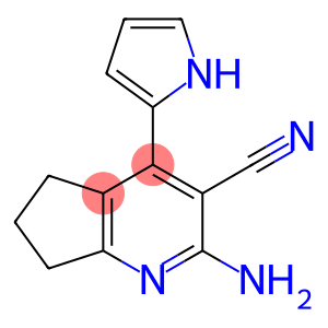 2-AMINO-6,7-DIHYDRO-4-(1H-PYRROL-2-YL)-5H-CYCLOPENTA[B]PYRIDINE-3-CARBONITRILE