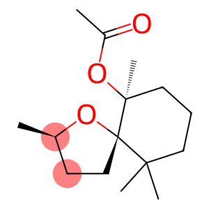 [2alpha,5alpha(S*)]-2,6,10,10-tetramethyl-1-oxaspiro[4.5]decan-6-yl acetate