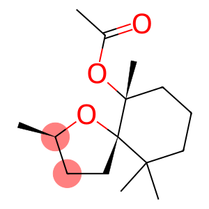 [2alpha,5alpha(R*)]-2,6,10,10-tetramethyl1-oxaspiro[4.5]decan-6-yl acetate