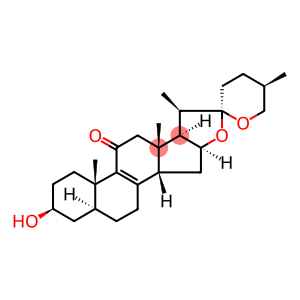 (14β,20β,22R,25R)-3β-Hydroxy-5α-spirost-8-en-11-one