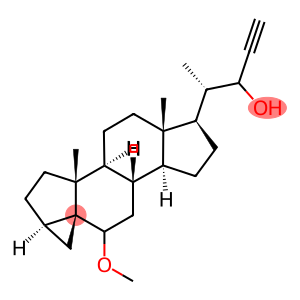 6-Methoxy-3α,5-cyclo-5α-chol-23-yn-22-ol