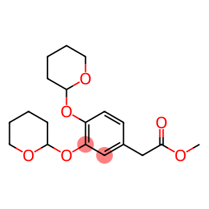 Benzeneacetic acid, 3,4-bis[(tetrahydro-2H-pyran-2-yl)oxy]-, methyl ester