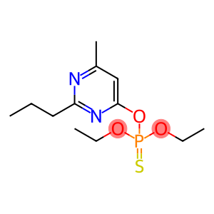 Thiophosphoric acid O,O-diethyl O-(2-propyl-6-methylpyrimidin-4-yl) ester