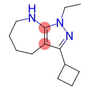 Pyrazolo[3,4-b]azepine, 3-cyclobutyl-1-ethyl-1,4,5,6,7,8-hexahydro- (9CI)