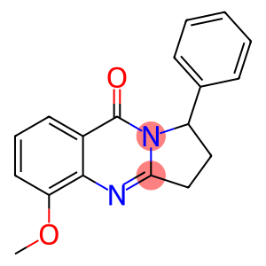 Pyrrolo[2,1-b]quinazolin-9(1H)-one,  2,3-dihydro-5-methoxy-1-phenyl-