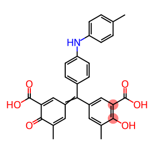 5-[(3-Carboxy-4-oxo-5-methyl-2,5-cyclohexadien-1-ylidene)[4-[(4-methylphenyl)amino]phenyl]methyl]-2-hydroxy-3-methylbenzoic acid