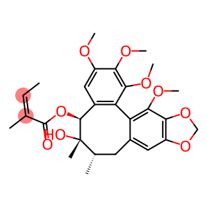 (5S)-6α,7β-Dimethyl-1,2,3,12-tetramethoxy-10,11-methylenedioxy(5,6,7,8-tetrahydrodibenzo[a,c]cyclooctene)-5α,6β-diol 5-[(Z)-2-methyl-2-butenoate]