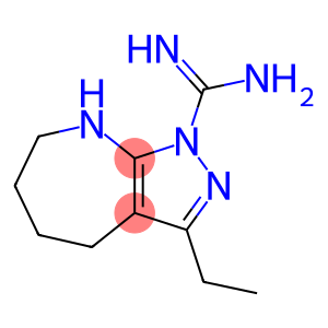 Pyrazolo[3,4-b]azepine-1(4H)-carboximidamide, 3-ethyl-5,6,7,8-tetrahydro- (9CI)