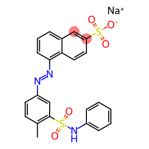 5-[[3-(苯胺基磺酰基)-4-甲基苯基]偶氮]萘-2-磺酸钠