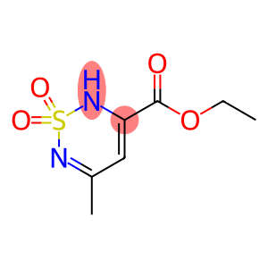 2H-1,2,6-Thiadiazine-3-carboxylic acid, 5-methyl-, ethyl ester, 1,1-dioxide