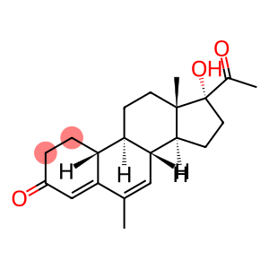 (17alpha)-17-acetyl-17-hydroxy-6-methylestra-4,6-dien-3-one