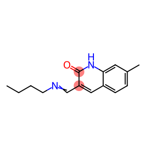 2(1H)-Quinolinone,3-[(butylimino)methyl]-7-methyl-(9CI)