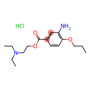 benzoicacid,3-amino-4-propoxy-,2-(diethylamino)ethylester,hydrochloride