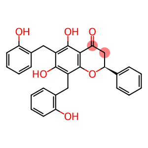 [S,(-)]-2,3-Dihydro-5,7-dihydroxy-6,8-bis[(2-hydroxyphenyl)methyl]-2-phenyl-4H-1-benzopyran-4-one