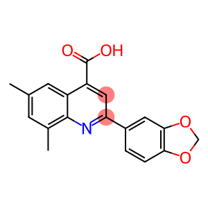 2-(1,3-BENZODIOXOL-5-YL)-6,8-DIMETHYLQUINOLINE-4-CARBOXYLIC ACID