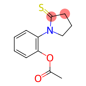 2-Pyrrolidinethione,  1-[2-(acetyloxy)phenyl]-