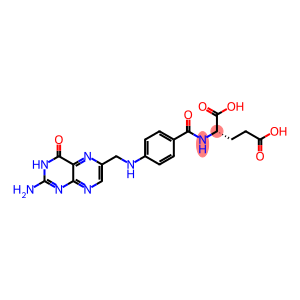 2-amino-6-((p-((1,3-dicarboxypropyl)carbamoyl)anilino)methyl)-4-pteridinol