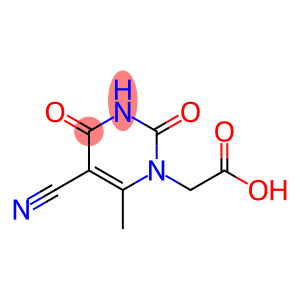 1-(Carboxymethyl)-5-cyano-2,4-dioxo-6-methyl-1,2,3,4-tetrahydropyrimidine, 1-(Carboxymethyl)-5-cyano-6-methyluracil