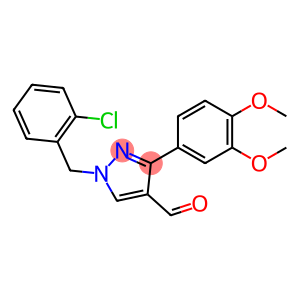 1H-Pyrazole-4-carboxaldehyde, 1-[(2-chlorophenyl)methyl]-3-(3,4-dimethoxyphenyl)-