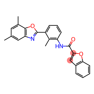 2-Benzofurancarboxamide,N-[3-(5,7-dimethyl-2-benzoxazolyl)-2-methylphenyl]-(9CI)
