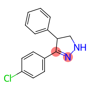 1H-Pyrazole, 3-(4-chlorophenyl)-4,5-dihydro-4-phenyl-