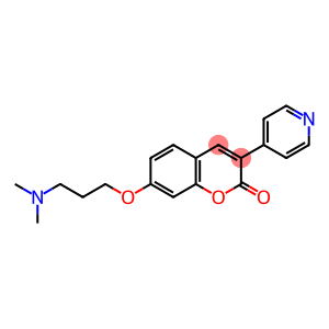 7-[3-(Dimethylamino)propoxy]-3-(4-pyridyl)coumarin
