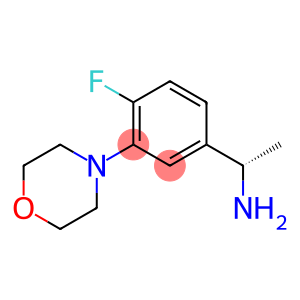 Benzenemethanamine, 4-fluoro-.alpha.-methyl-3-(4-morpholinyl)-, (.alpha.S)-