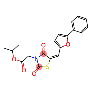isopropyl {2,4-dioxo-5-[(5-phenyl-2-furyl)methylene]-1,3-thiazolidin-3-yl}acetate