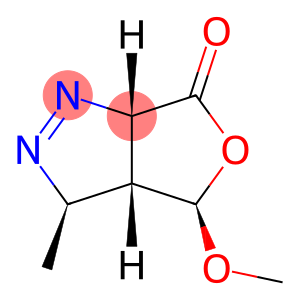 6H-Furo[3,4-c]pyrazol-6-one,3,3a,4,6a-tetrahydro-4-methoxy-3-methyl-,(3R,3aR,4R,6aS)-rel-(9CI)