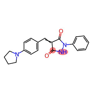 1-phenyl-4-[4-(1-pyrrolidinyl)benzylidene]-3,5-pyrazolidinedione