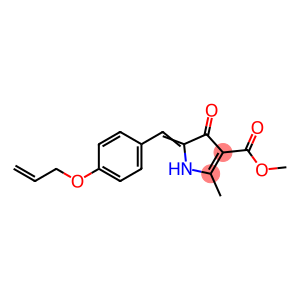 1H-Pyrrole-3-carboxylicacid,4,5-dihydro-2-methyl-4-oxo-5-[[4-(2-propenyloxy)phenyl]methylene]-,methylester(9CI)