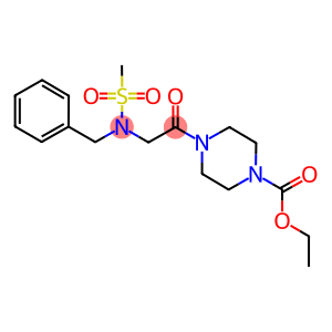 ethyl 4-{[benzyl(methylsulfonyl)amino]acetyl}-1-piperazinecarboxylate