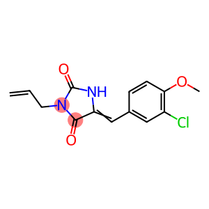 3-allyl-5-(3-chloro-4-methoxybenzylidene)-2,4-imidazolidinedione