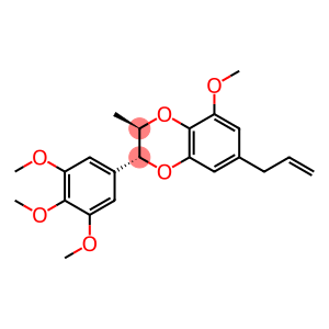 (2R)-2,3-Dihydro-5-methoxy-3β-methyl-7-(2-propenyl)-2α-(3,4,5-trimethoxyphenyl)-1,4-benzodioxin