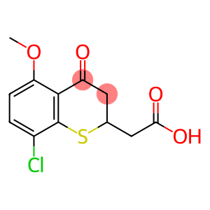 8-chloro-3,4-dihydro-5-methoxy-4-oxo-2H-1-benzothiopyran-2-acetic acid