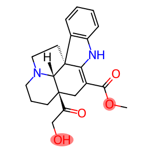 Aspidospermidine-3-carboxylic acid, 2,3-didehydro-21-hydroxy-20-oxo-, methyl ester, (5α,12R,19α)- (9CI)