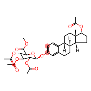 β-D-Glucopyranosiduronic acid, (17β)-17-(acetyloxy)estra-1,3,5(10)-trien-3-yl, methyl ester, triacetate (9CI)