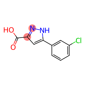 5-(3-chlorophenyl)-2H-pyrazole-3-carboxylic acid