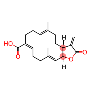 (3aR,6E,10Z,14E,15aS)-2,3,3a,4,5,8,9,12,13,15a-Decahydro-6,14-dimethyl-3-methylene-2-oxocyclotetradeca[b]furan-10-carboxylic acid