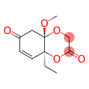 1,4-Benzodioxin-2,6(3H,5H)-dione, 8a-ethyl-4a,8a-dihydro-4a-methoxy-, (4aS,8aS)-
