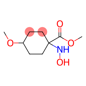 Cyclohexanecarboxylic acid, 1-(hydroxyamino)-4-methoxy-, methyl ester (9CI)